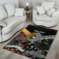 Personalised New Zealand and Australia Area Rug Maori Mix Aboriginal Art Style LT9 - Polynesian Pride