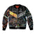 New Zealand and Australia Bomber Jacket Maori Mix Aboriginal Art Style