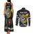 New Zealand and Australia Couples Matching Tank Maxi Dress and Long Sleeve Button Shirt Maori Mix Aboriginal Art Style