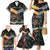 New Zealand and Australia Family Matching Mermaid Dress and Hawaiian Shirt Maori Mix Aboriginal Art Style