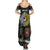 New Zealand and Australia Family Matching Summer Maxi Dress and Hawaiian Shirt Maori Mix Aboriginal Art Style