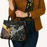 Australia New Zealand Personalised Leather Bag Maori Aboriginal Art Style LT9 - Polynesian Pride