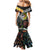 New Zealand and Australia Mermaid Dress Maori Mix Aboriginal Art Style