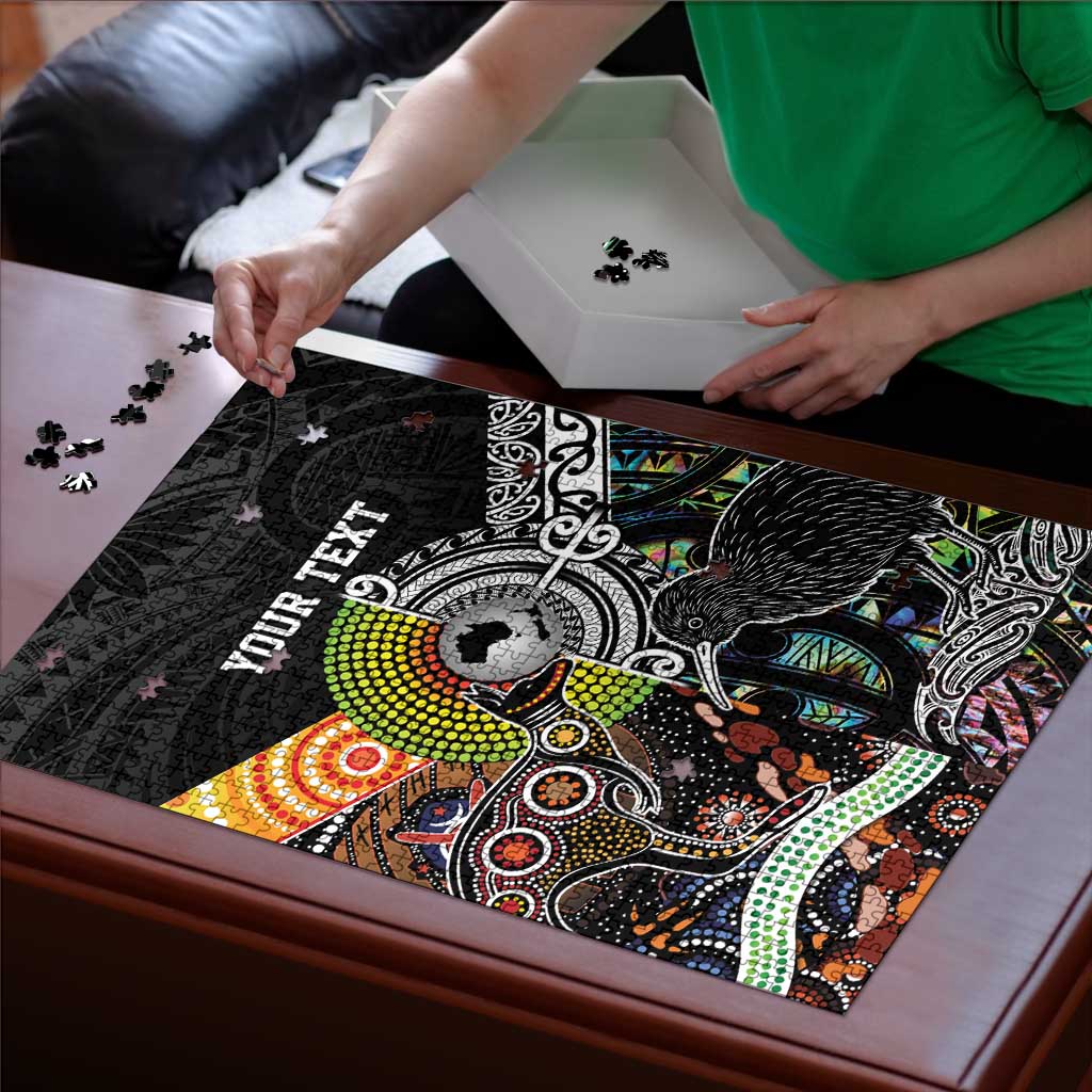 Australia New Zealand Personalised Puzzle Maori Aboriginal Art Style LT9 - Polynesian Pride
