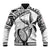 Custom Fiji Rugby Pacific Baseball Jacket Polynesian Palm Tattoo