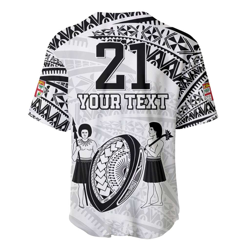 Custom Fiji Rugby Pacific Baseball Jersey Polynesian Palm Tattoo LT9 - Polynesian Pride
