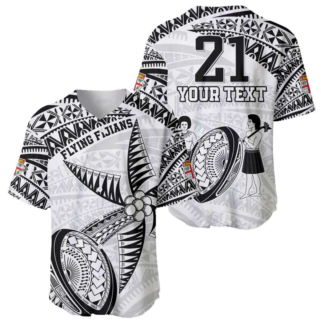 Custom Fiji Rugby Pacific Baseball Jersey Polynesian Palm Tattoo LT9 - Polynesian Pride