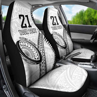 Custom Fiji Rugby Pacific Car Seat Cover Polynesian Palm Tattoo LT9 - Polynesian Pride