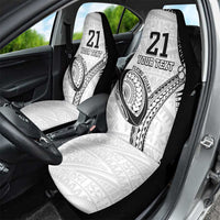 Custom Fiji Rugby Pacific Car Seat Cover Polynesian Palm Tattoo LT9 - Polynesian Pride
