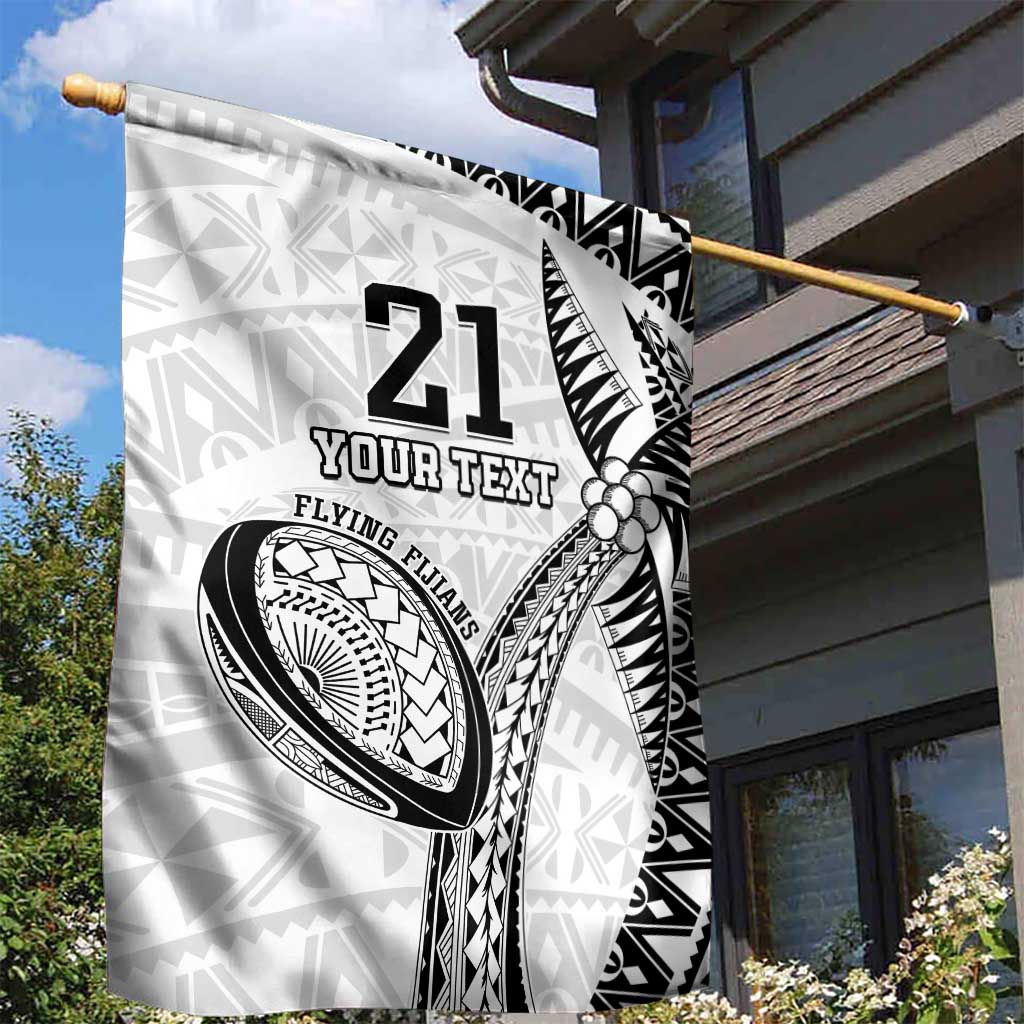 Custom Fiji Rugby Pacific Garden Flag Polynesian Palm Tattoo LT9 - Polynesian Pride