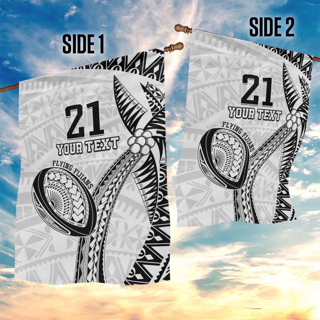 Custom Fiji Rugby Pacific Garden Flag Polynesian Palm Tattoo LT9 - Polynesian Pride