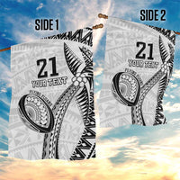 Custom Fiji Rugby Pacific Garden Flag Polynesian Palm Tattoo LT9 - Polynesian Pride