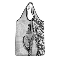 Custom Fiji Rugby Pacific Grocery Bag Polynesian Palm Tattoo LT9 - Polynesian Pride