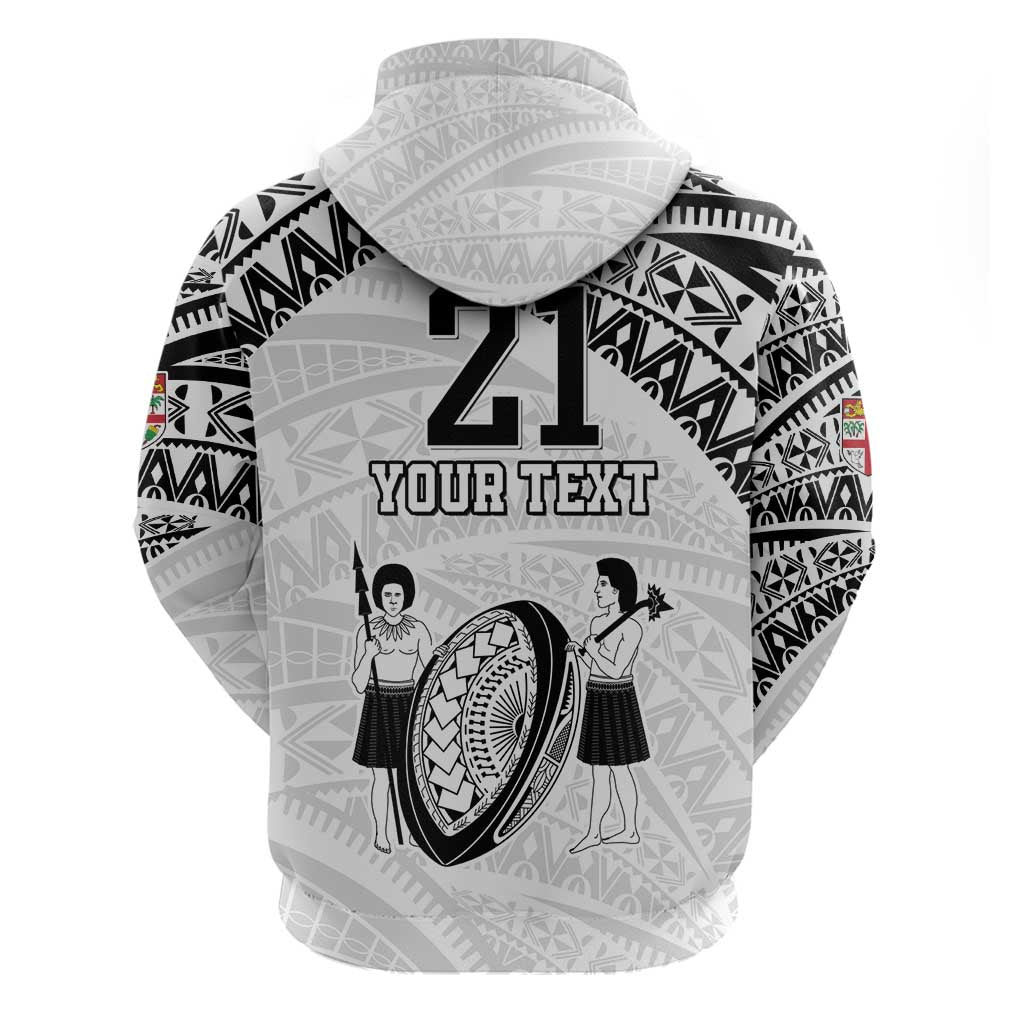 Custom Fiji Rugby Pacific Hoodie Polynesian Palm Tattoo LT9 - Polynesian Pride