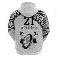 Custom Fiji Rugby Pacific Hoodie Polynesian Palm Tattoo LT9 - Polynesian Pride