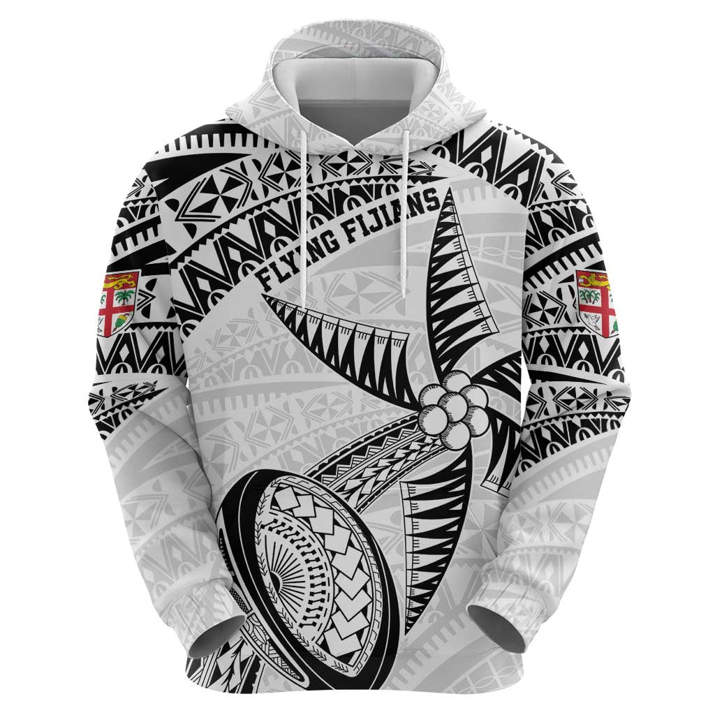 Custom Fiji Rugby Pacific Hoodie Polynesian Palm Tattoo LT9 - Polynesian Pride