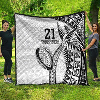 Custom Fiji Rugby Pacific Quilt Polynesian Palm Tattoo LT9 - Polynesian Pride