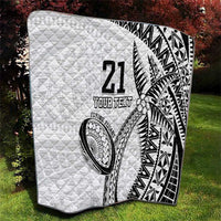 Custom Fiji Rugby Pacific Quilt Polynesian Palm Tattoo LT9 - Polynesian Pride