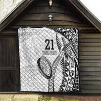 Custom Fiji Rugby Pacific Quilt Polynesian Palm Tattoo LT9 - Polynesian Pride