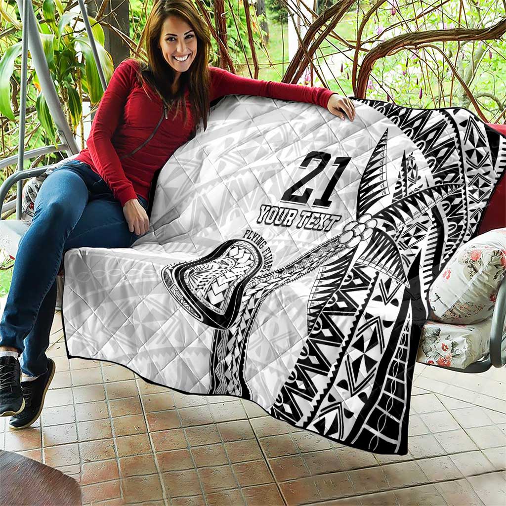 Custom Fiji Rugby Pacific Quilt Polynesian Palm Tattoo LT9 - Polynesian Pride