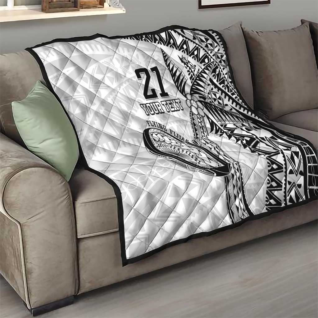 Custom Fiji Rugby Pacific Quilt Polynesian Palm Tattoo LT9 - Polynesian Pride