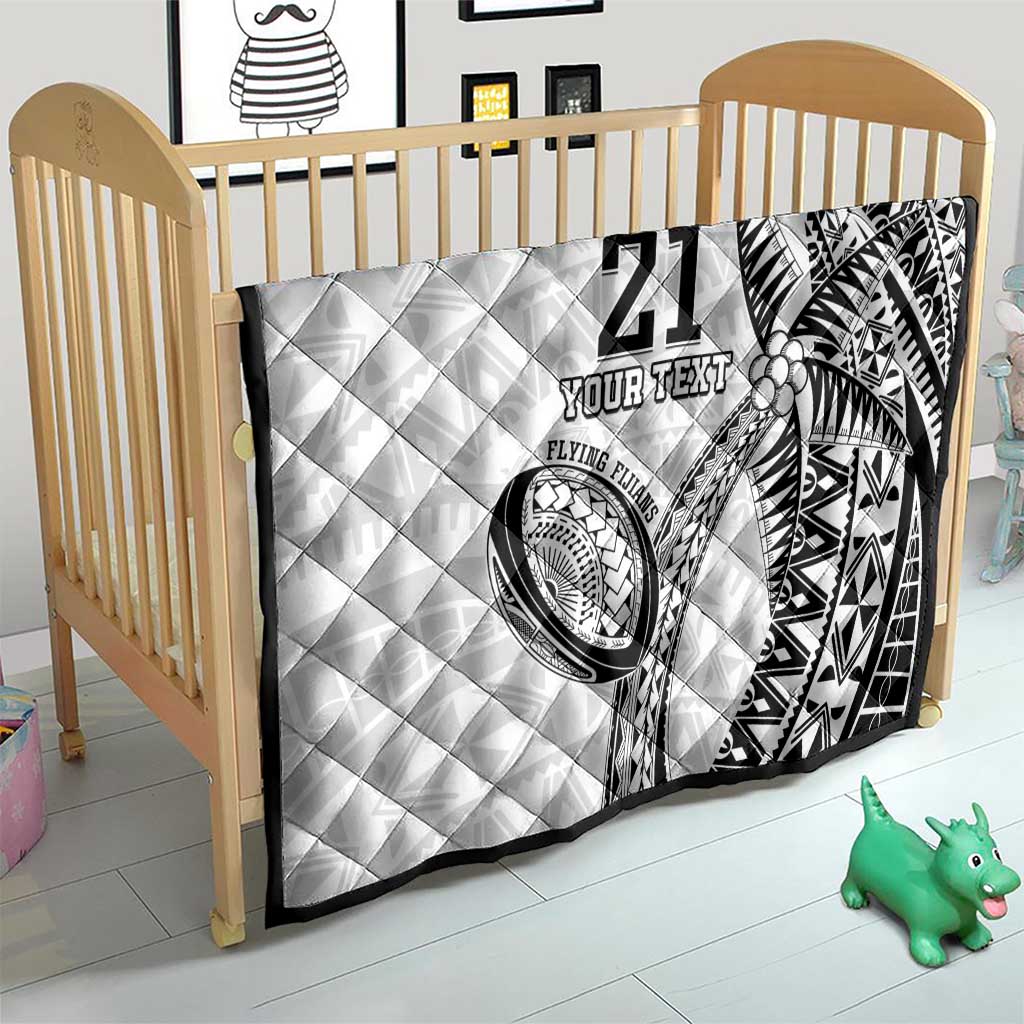 Custom Fiji Rugby Pacific Quilt Polynesian Palm Tattoo LT9 - Polynesian Pride