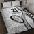 Custom Fiji Rugby Pacific Quilt Bed Set Polynesian Palm Tattoo