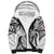 Custom Fiji Rugby Pacific Sherpa Hoodie Polynesian Palm Tattoo