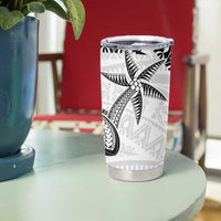 Custom Fiji Rugby Pacific Tumbler Cup Polynesian Palm Tattoo LT9 - Polynesian Pride