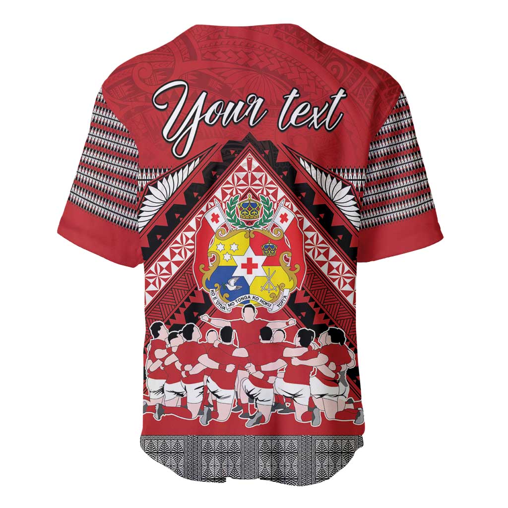 Personalised Tonga Rugby Pacific Baseball Jersey Ikale Tahi Sipi Tau LT9 - Polynesian Pride
