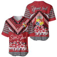 Personalised Tonga Rugby Pacific Baseball Jersey Ikale Tahi Sipi Tau LT9 - Polynesian Pride