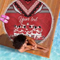 Personalised Tonga Rugby Pacific Beach Blanket Ikale Tahi Sipi Tau LT9 - Polynesian Pride