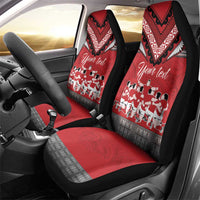 Personalised Tonga Rugby Pacific Car Seat Cover Ikale Tahi Sipi Tau LT9 - Polynesian Pride
