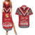 Personalised Tonga Rugby Pacific Couples Matching Summer Maxi Dress and Hawaiian Shirt Ikale Tahi Sipi Tau