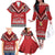 Personalised Tonga Rugby Pacific Family Matching Off The Shoulder Long Sleeve Dress and Hawaiian Shirt Ikale Tahi Sipi Tau