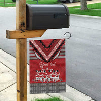 Personalised Tonga Rugby Pacific Garden Flag Ikale Tahi Sipi Tau LT9 - Polynesian Pride