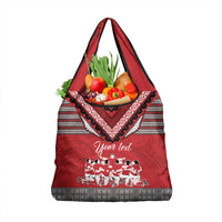 Personalised Tonga Rugby Pacific Grocery Bag Ikale Tahi Sipi Tau LT9 1-pack One Size Red - Polynesian Pride