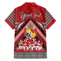 Personalised Tonga Rugby Pacific Hawaiian Shirt Ikale Tahi Sipi Tau LT9 - Polynesian Pride