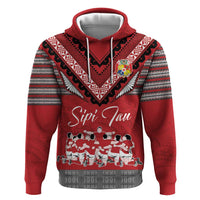 Personalised Tonga Rugby Pacific Hoodie Ikale Tahi Sipi Tau LT9 Pullover Hoodie Red - Polynesian Pride