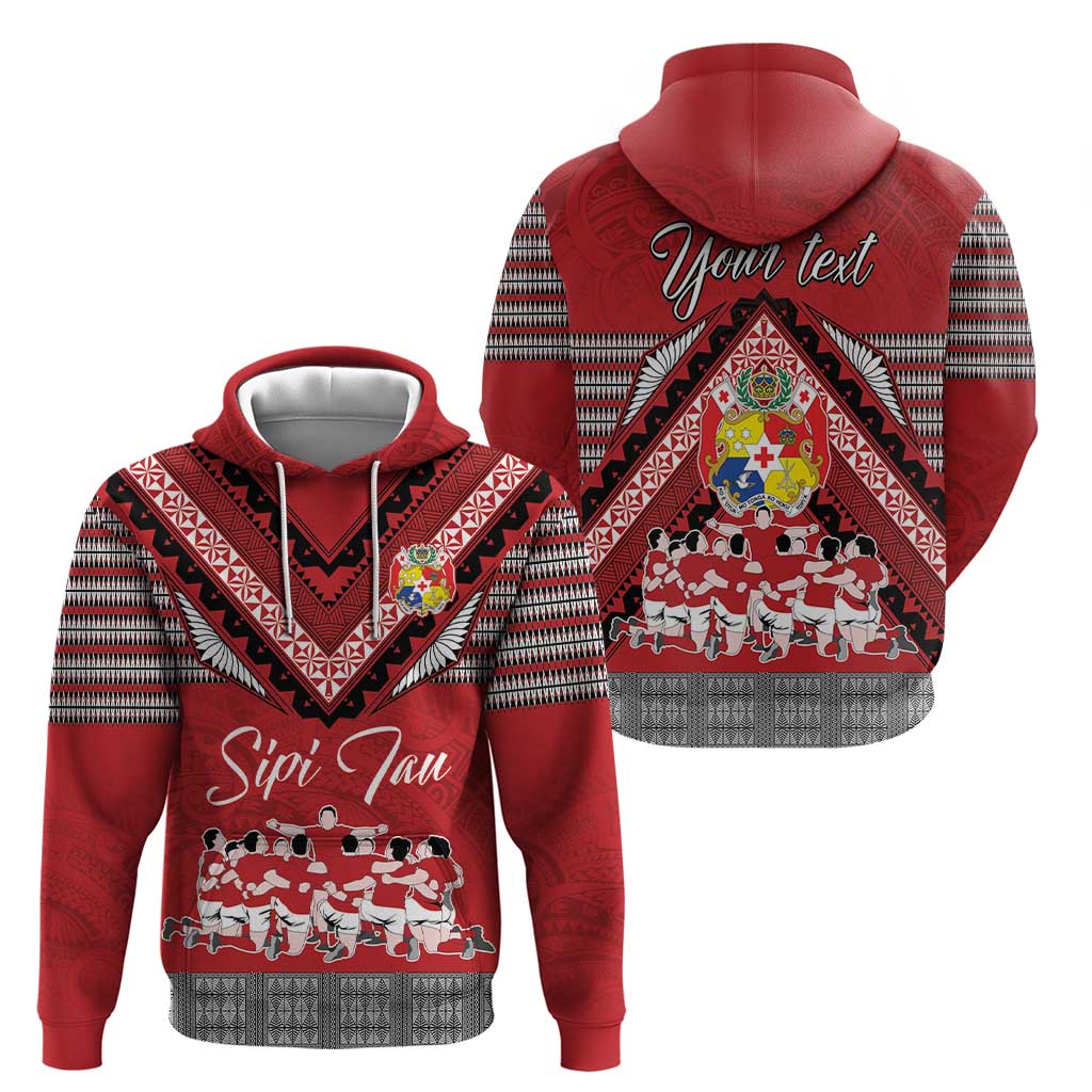 Personalised Tonga Rugby Pacific Hoodie Ikale Tahi Sipi Tau LT9 - Polynesian Pride