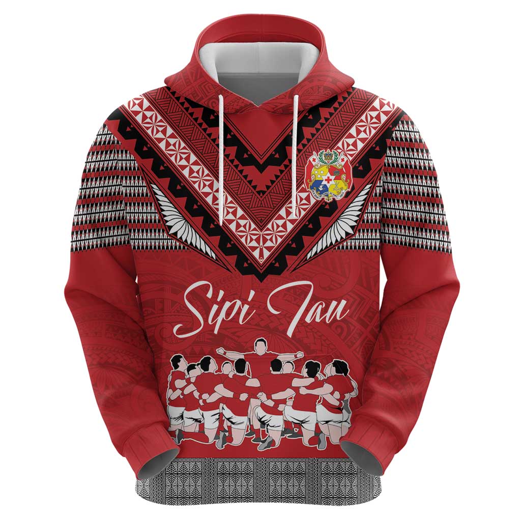 Personalised Tonga Rugby Pacific Hoodie Ikale Tahi Sipi Tau LT9 - Polynesian Pride
