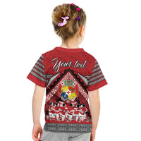 Personalised Tonga Rugby Pacific Kid T Shirt Ikale Tahi Sipi Tau LT9 - Polynesian Pride