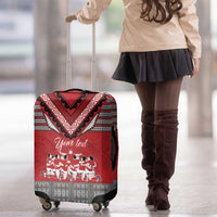 Personalised Tonga Rugby Pacific Luggage Cover Ikale Tahi Sipi Tau LT9 - Polynesian Pride