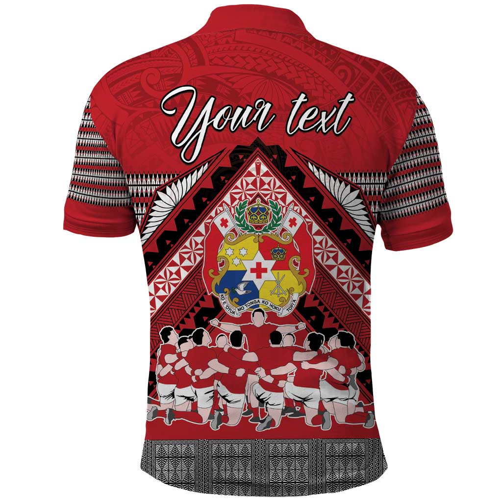 Personalised Tonga Rugby Pacific Polo Shirt Ikale Tahi Sipi Tau LT9 - Polynesian Pride