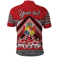 Personalised Tonga Rugby Pacific Polo Shirt Ikale Tahi Sipi Tau LT9 - Polynesian Pride