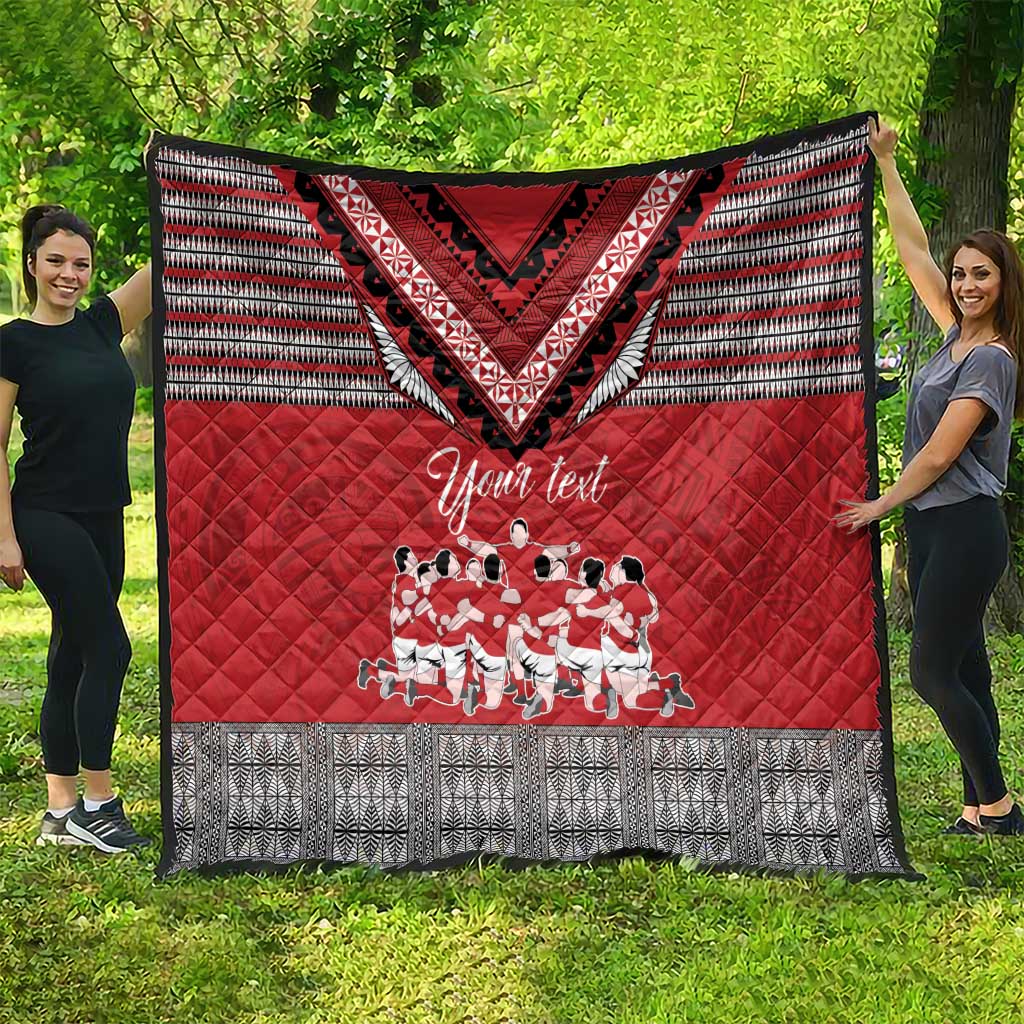 Personalised Tonga Rugby Pacific Quilt Ikale Tahi Sipi Tau LT9 - Polynesian Pride