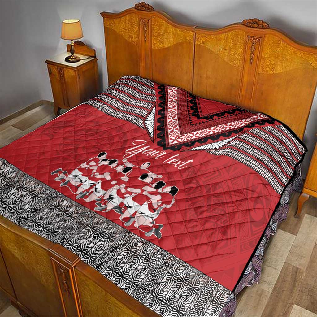 Personalised Tonga Rugby Pacific Quilt Ikale Tahi Sipi Tau LT9 - Polynesian Pride