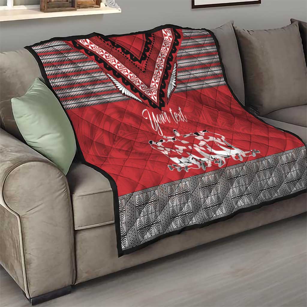 Personalised Tonga Rugby Pacific Quilt Ikale Tahi Sipi Tau LT9 - Polynesian Pride