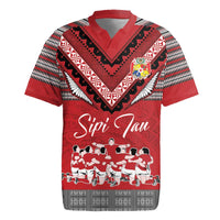 Personalised Tonga Rugby Pacific Rugby Jersey Ikale Tahi Sipi Tau LT9 Red - Polynesian Pride
