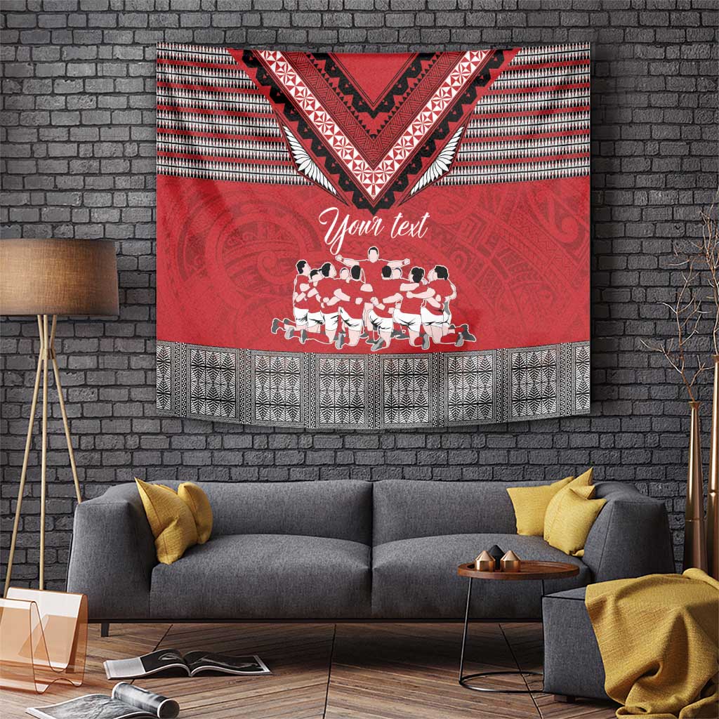 Personalised Tonga Rugby Pacific Tapestry Ikale Tahi Sipi Tau LT9 - Polynesian Pride